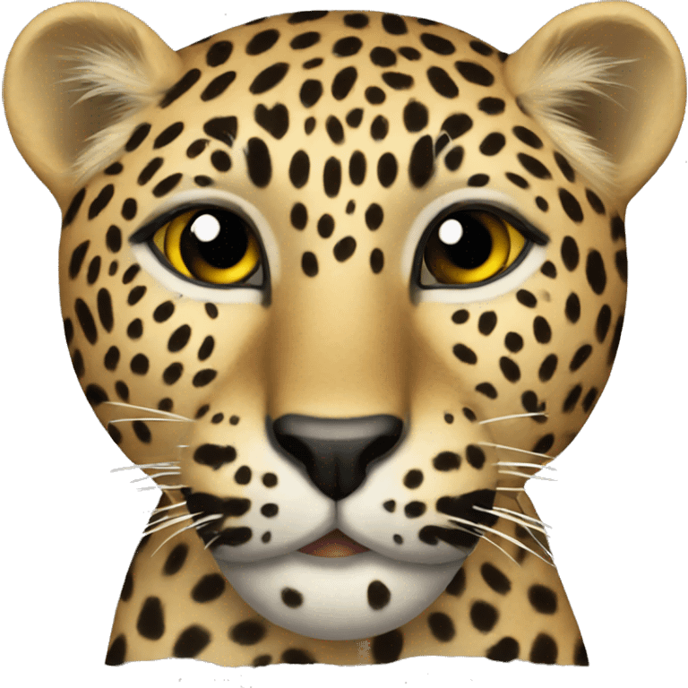 A Leopard  emoji