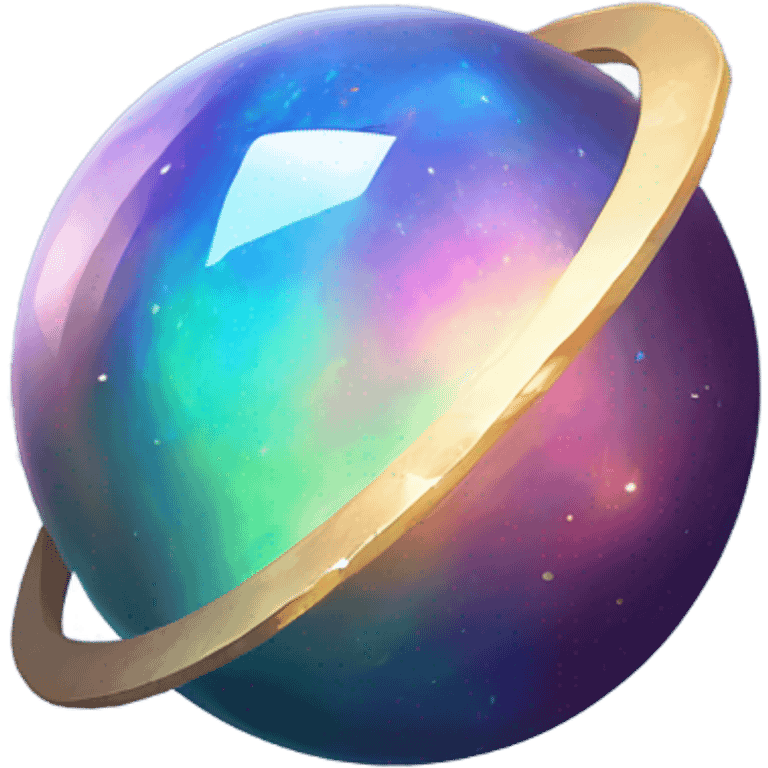 opal crystal space planet  emoji