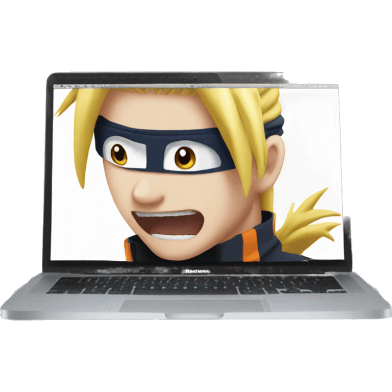 Naruto works with the MacBook emoji