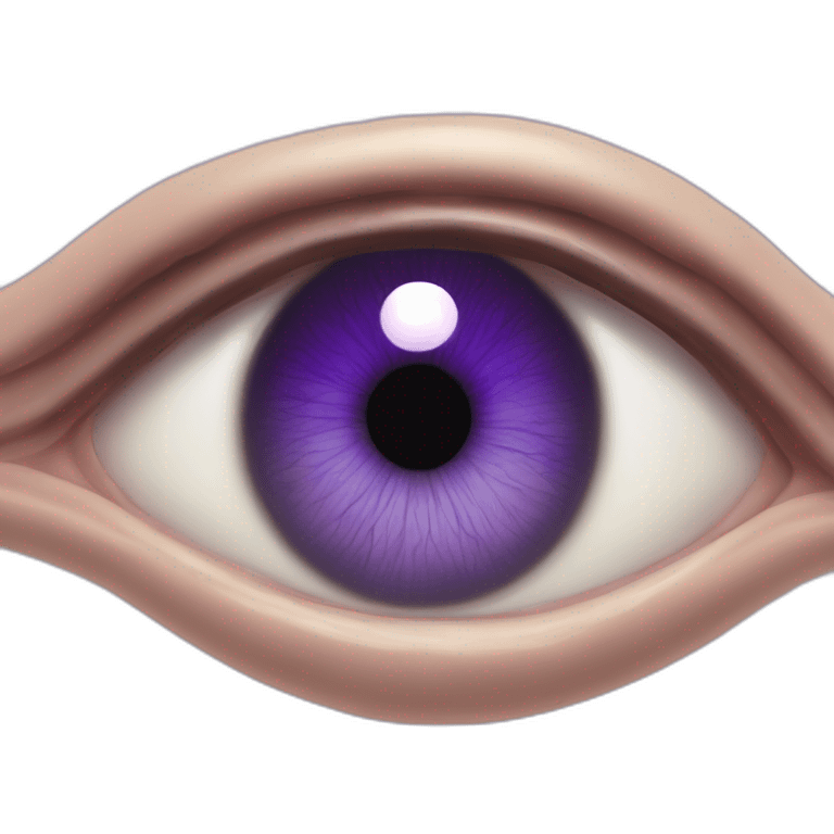 majestic godly violet iris eyeball serious intense symmetrical knowledgable emoji