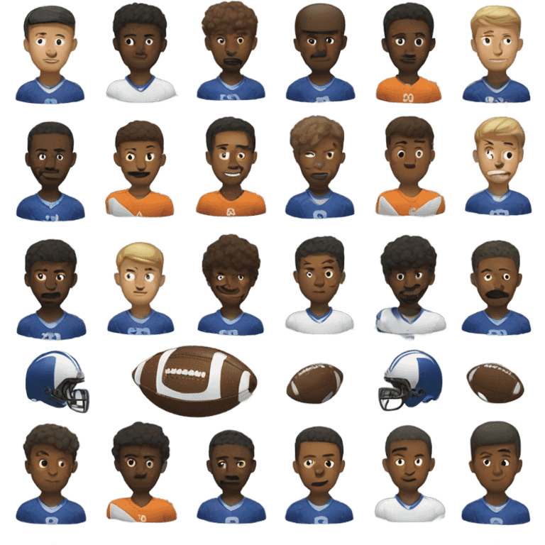 Football players emoji