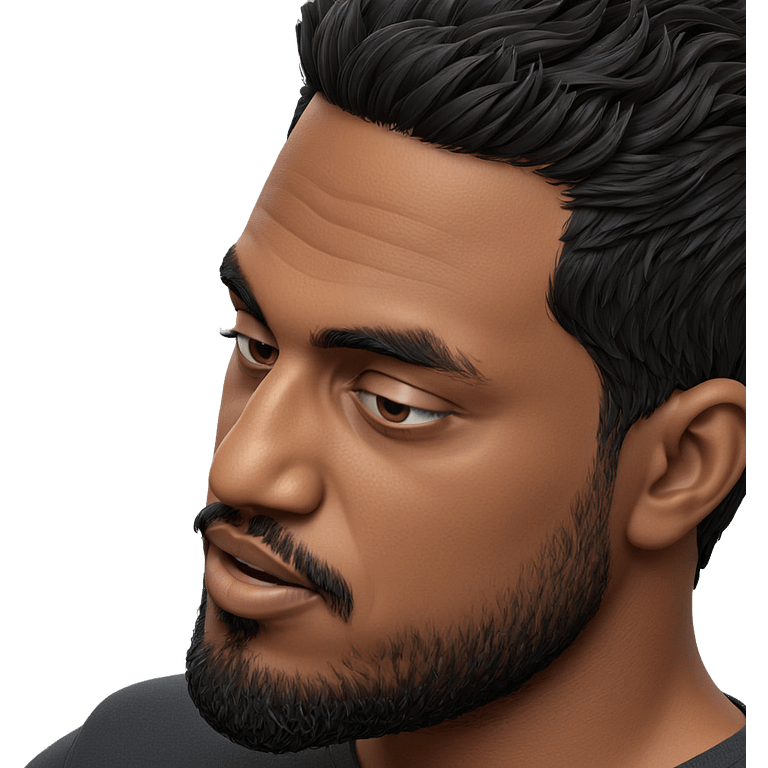 realistic male portrait with beard emoji