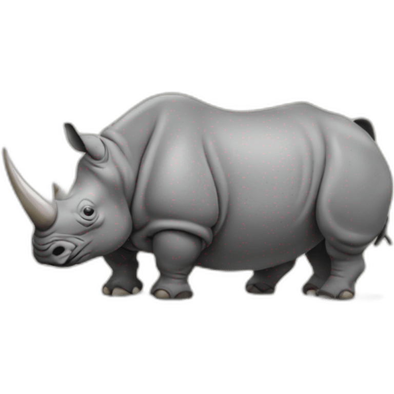 a rhino pooping emoji