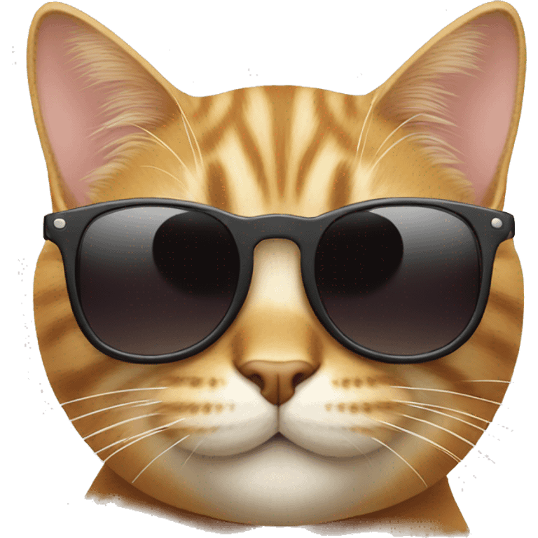 Cat giving thumbs up wearing sunglasses emoji