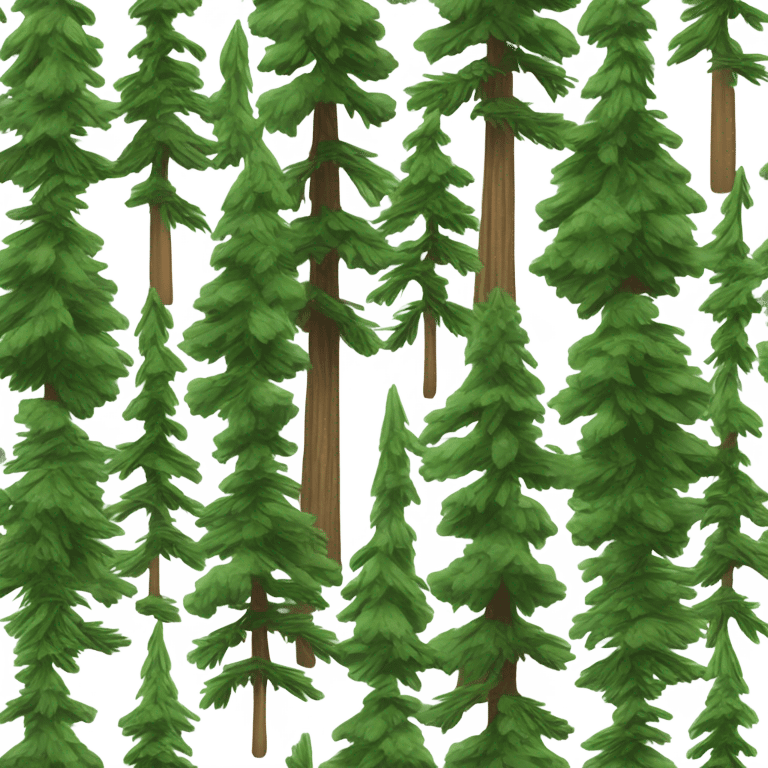 pine trees emoji