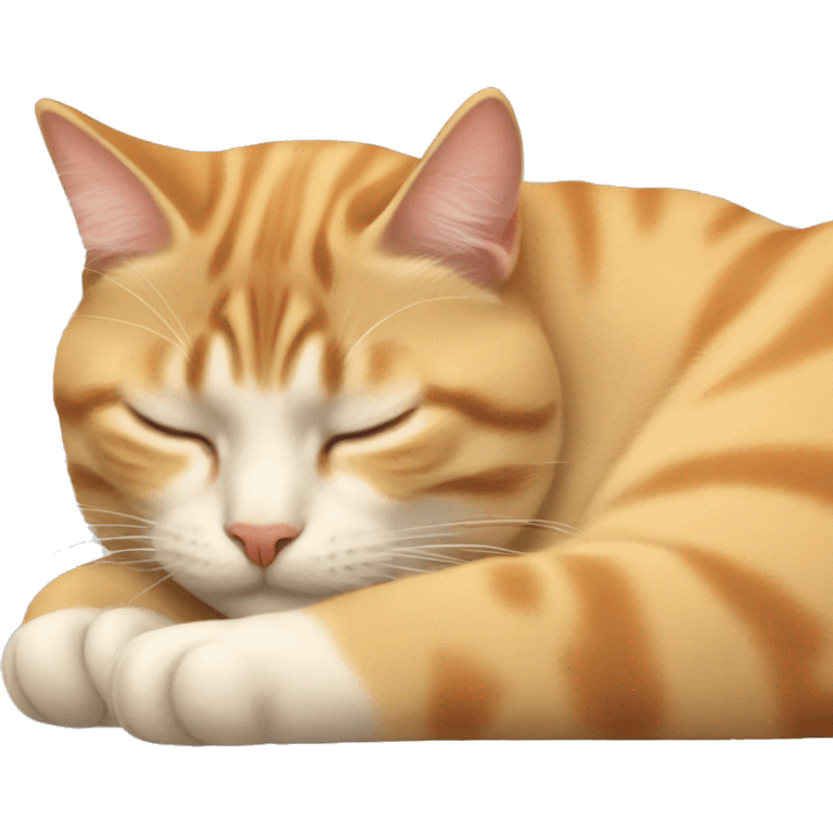 Cat sleeping emoji