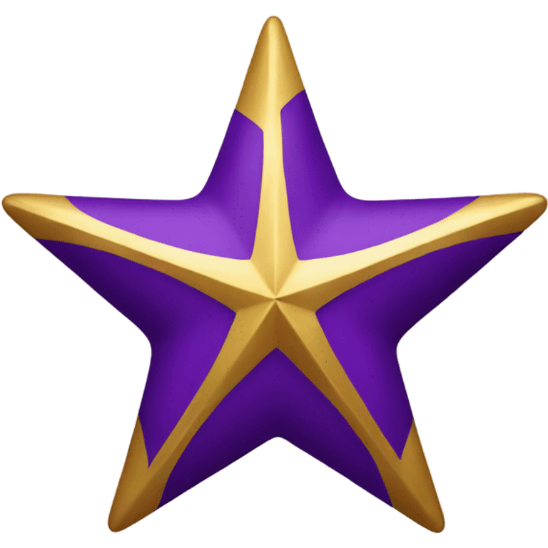 PURPLE AND GOLD STAR emoji