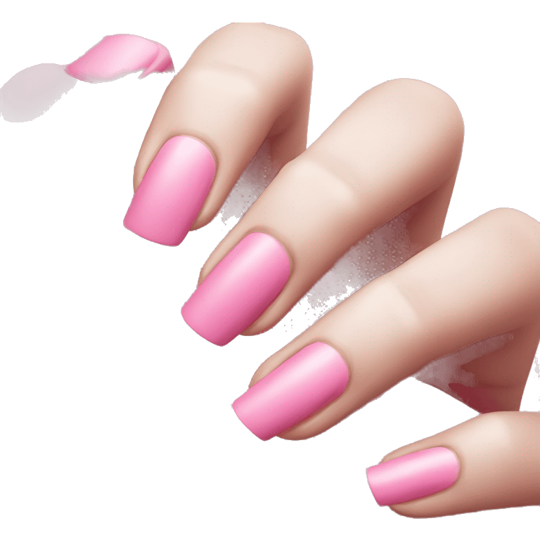 pink nails cute emoji