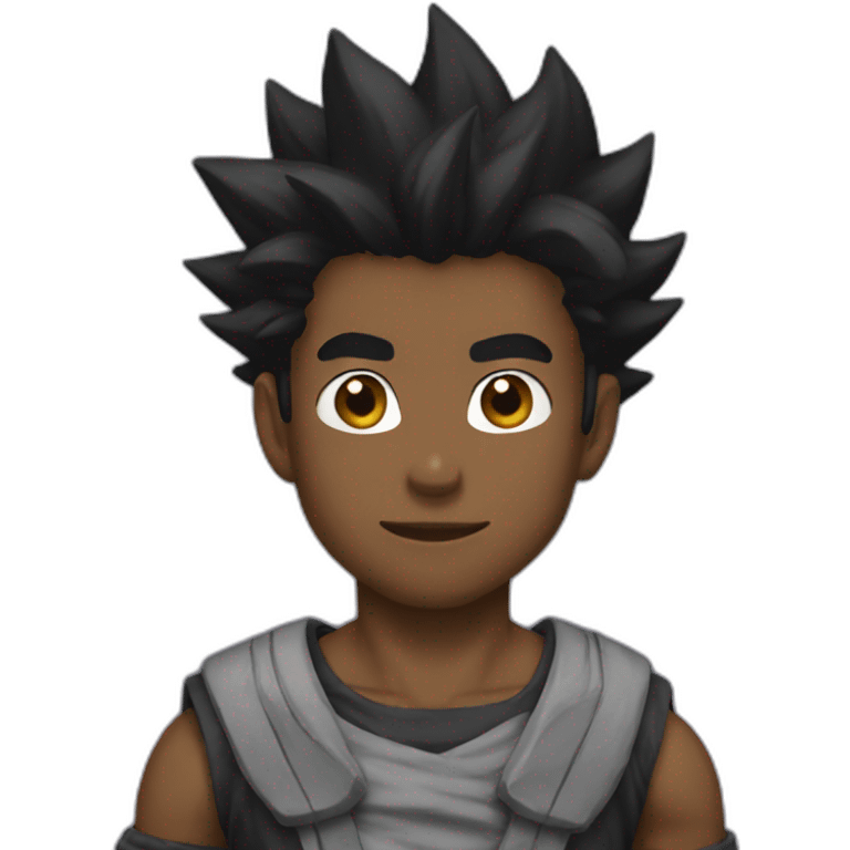 Black goku emoji