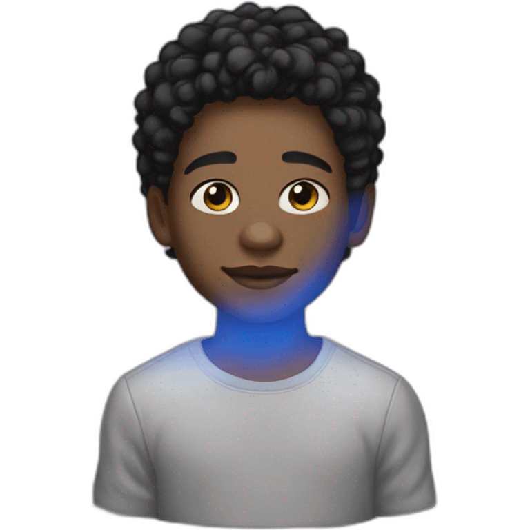 19 year old black light skin boy emoji