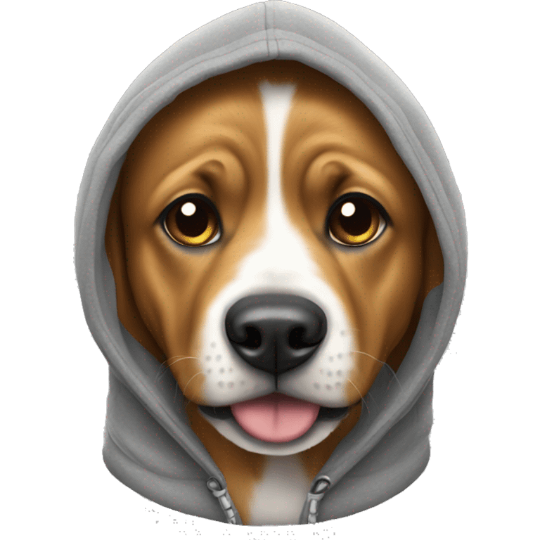 Dog with hoodie  emoji