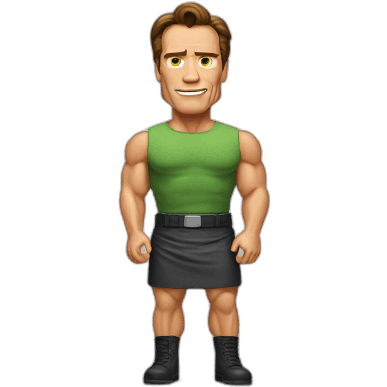 arnold schwarzenegger in skirt emoji