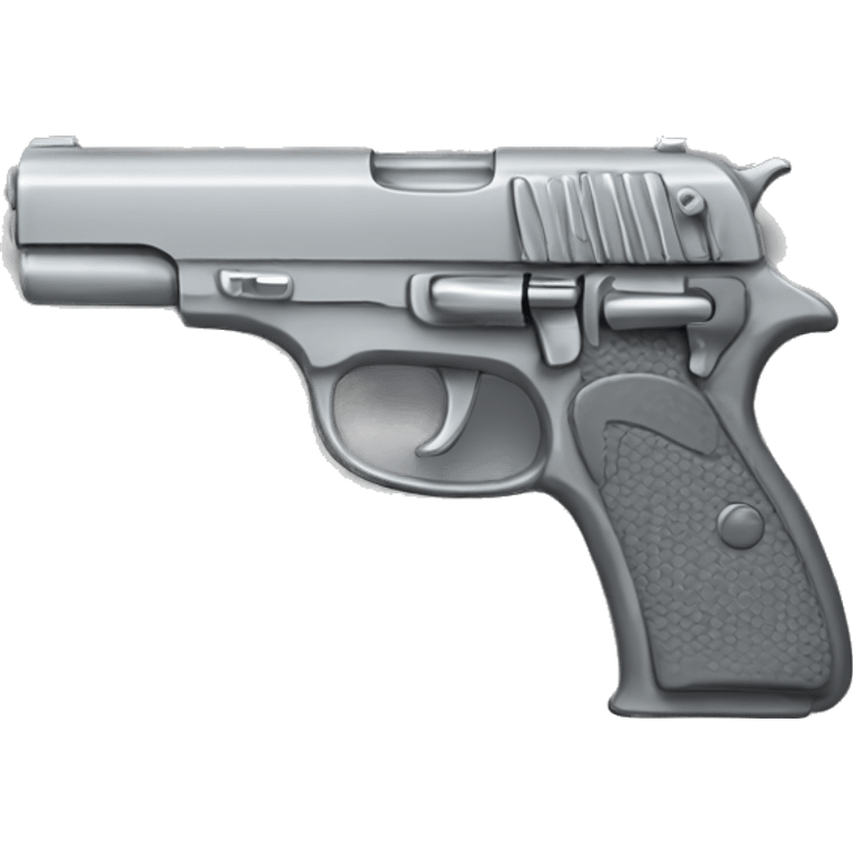 grey pistol with a grey ribbon emoji