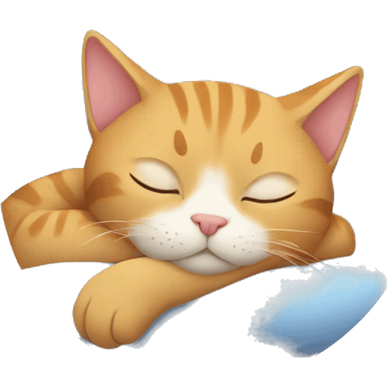 cat sleeping emoji