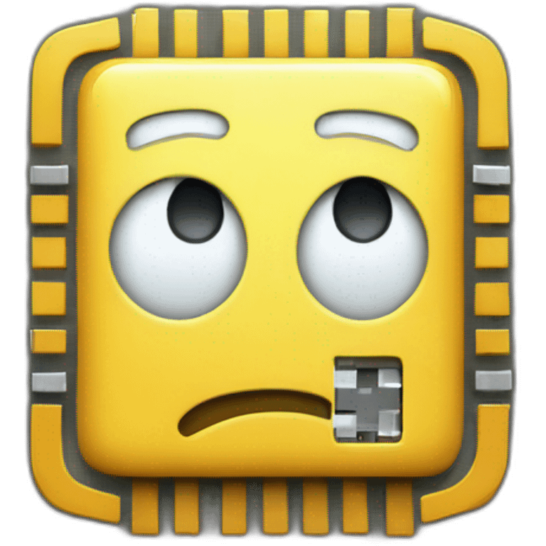 cpu microchip happy face emoji