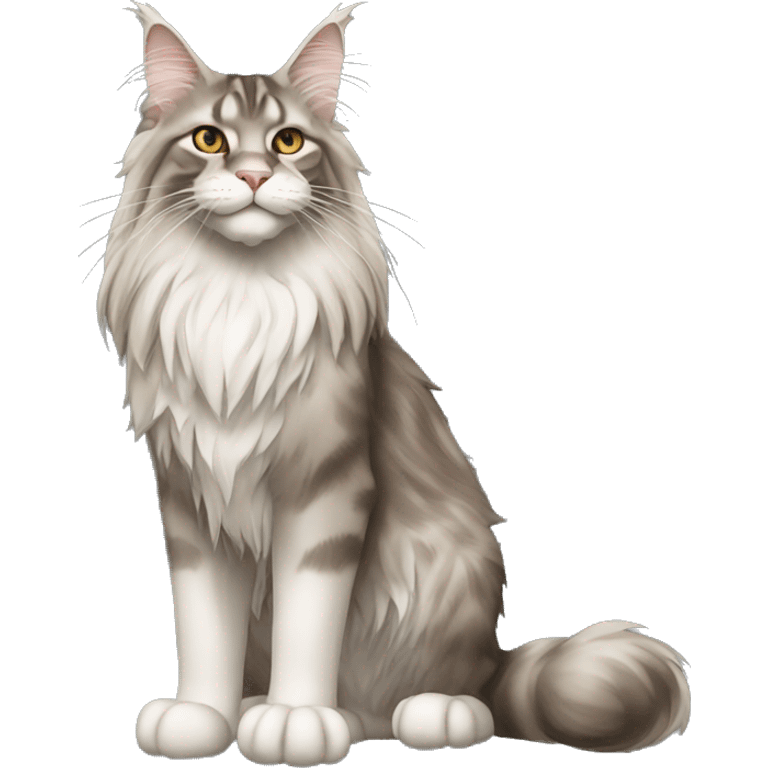 Maine Coon Cat Full Body emoji