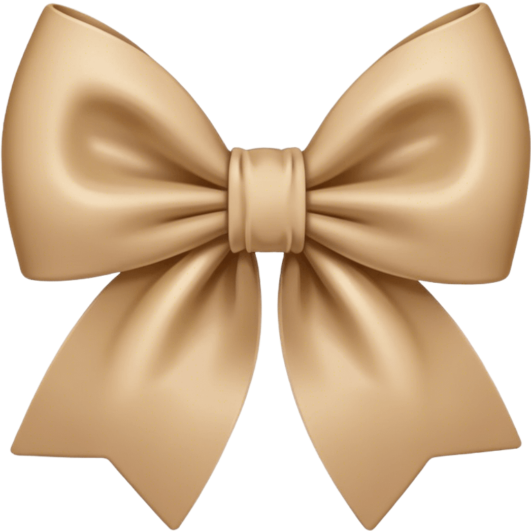 Beige bow emoji