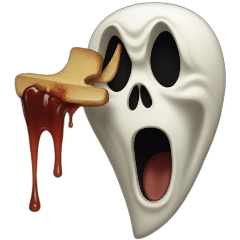 Ghostface scream emoji