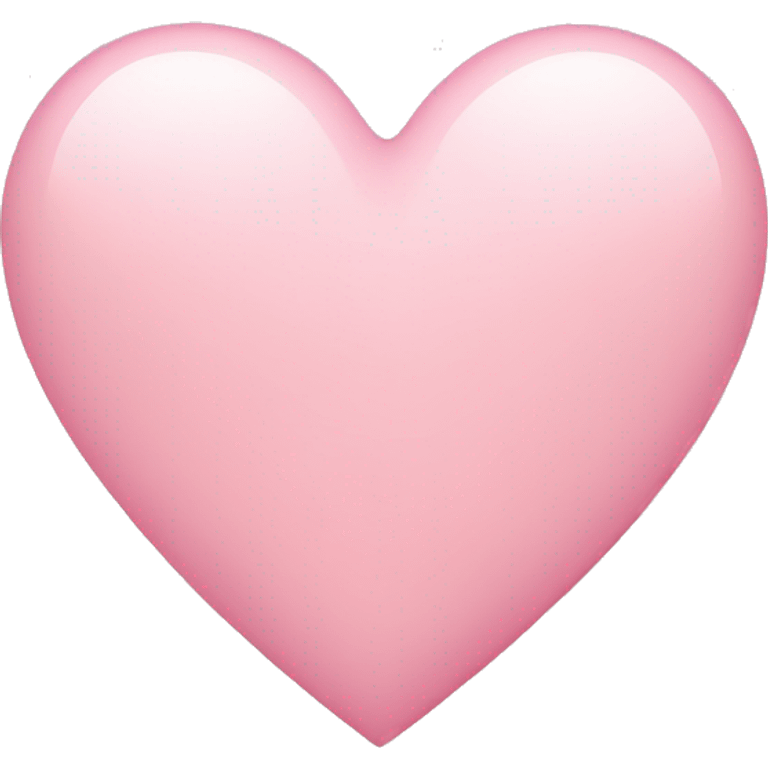 Light pink heart emoji