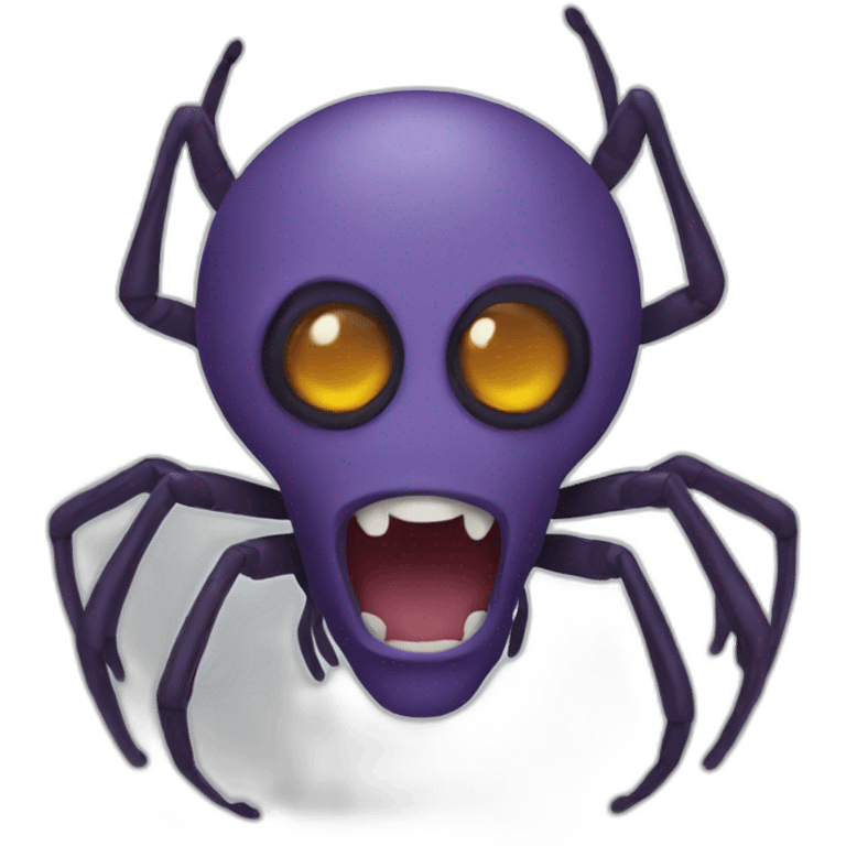 Spider with Bob Mortimers face emoji