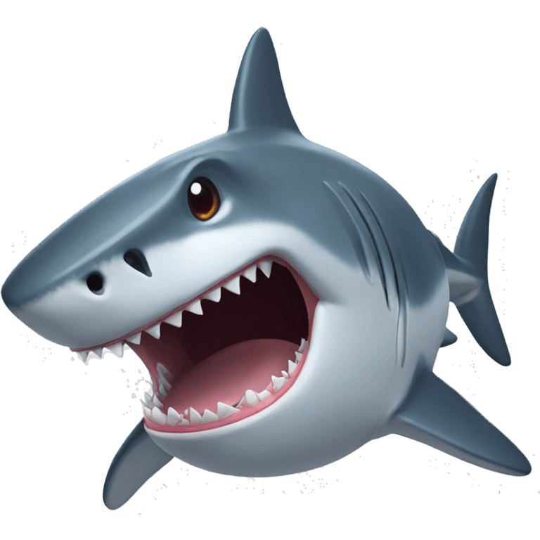 Shark eating emoji