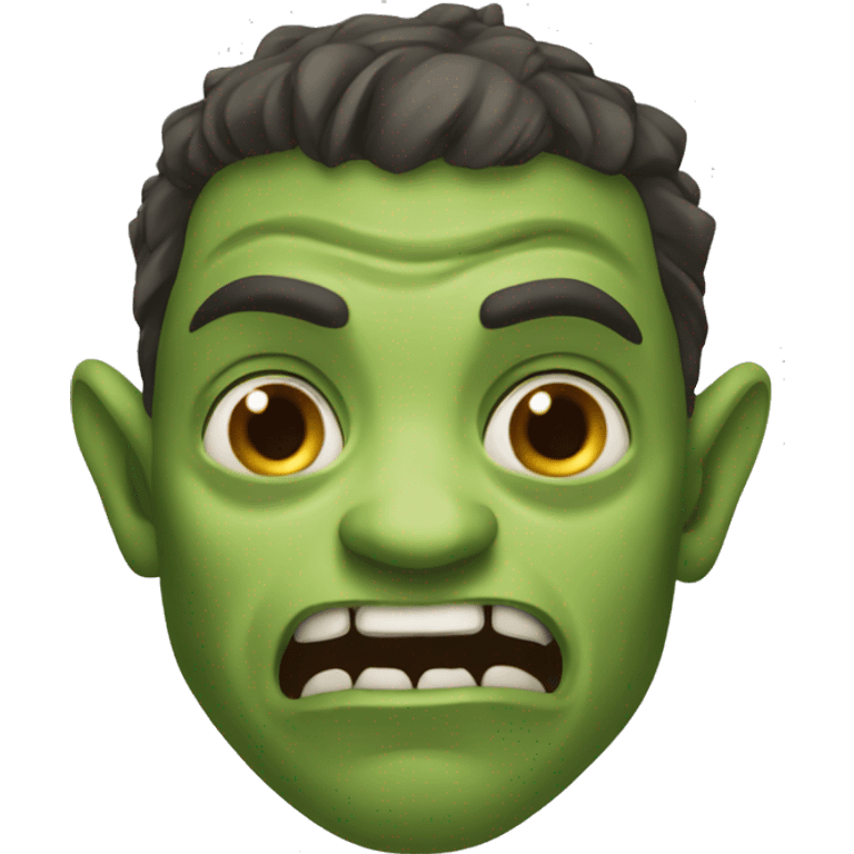 happy and surprised orc emoji