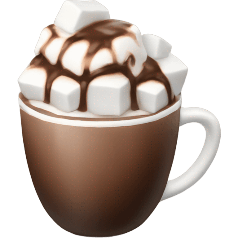 I want hot chocolate with Marshmallow emoji