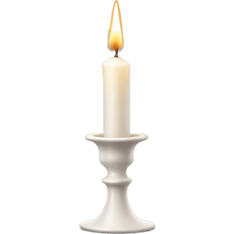 White Candle on candlestick emoji