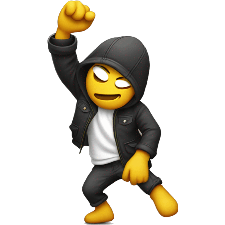 Emoji dabbing emoji