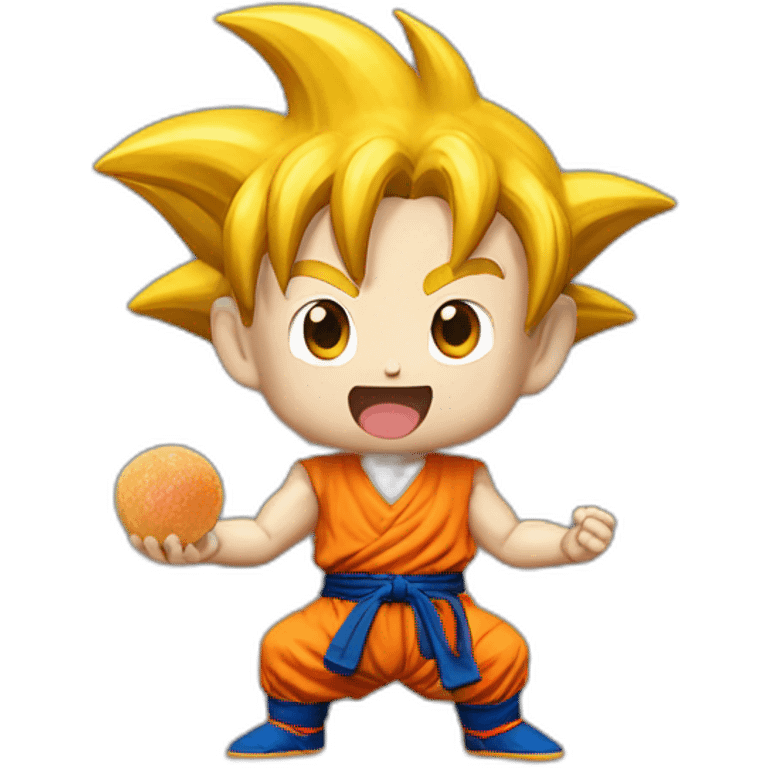 Son Goku qui mange  emoji