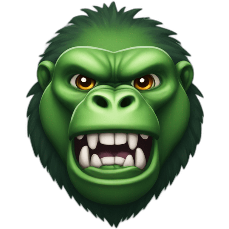 Angry Gorilla and crocodile emoji