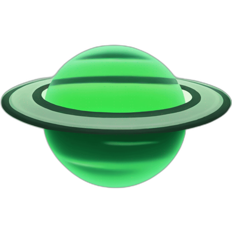 green saturn emoji