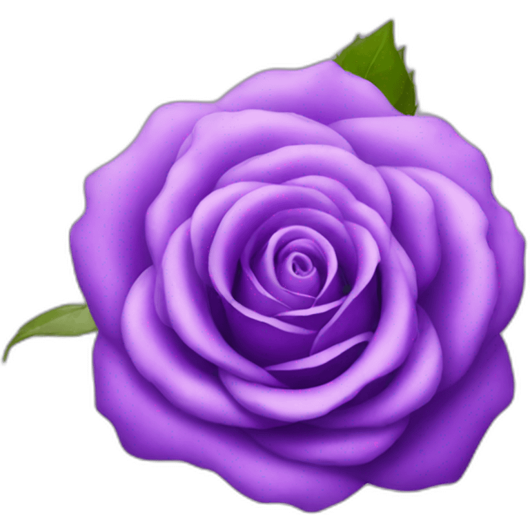 Purple rose emoji