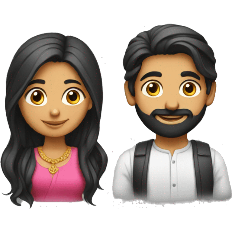 punjabi boy and girl  emoji