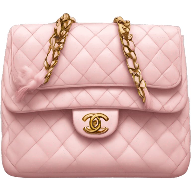 Light pink Chanel bag emoji