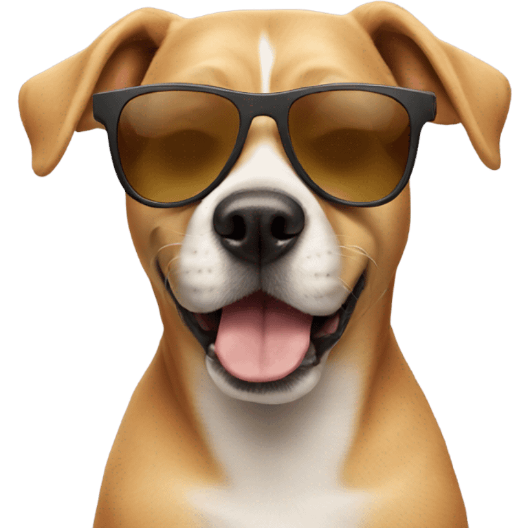 Dog wearing sunglasses  emoji