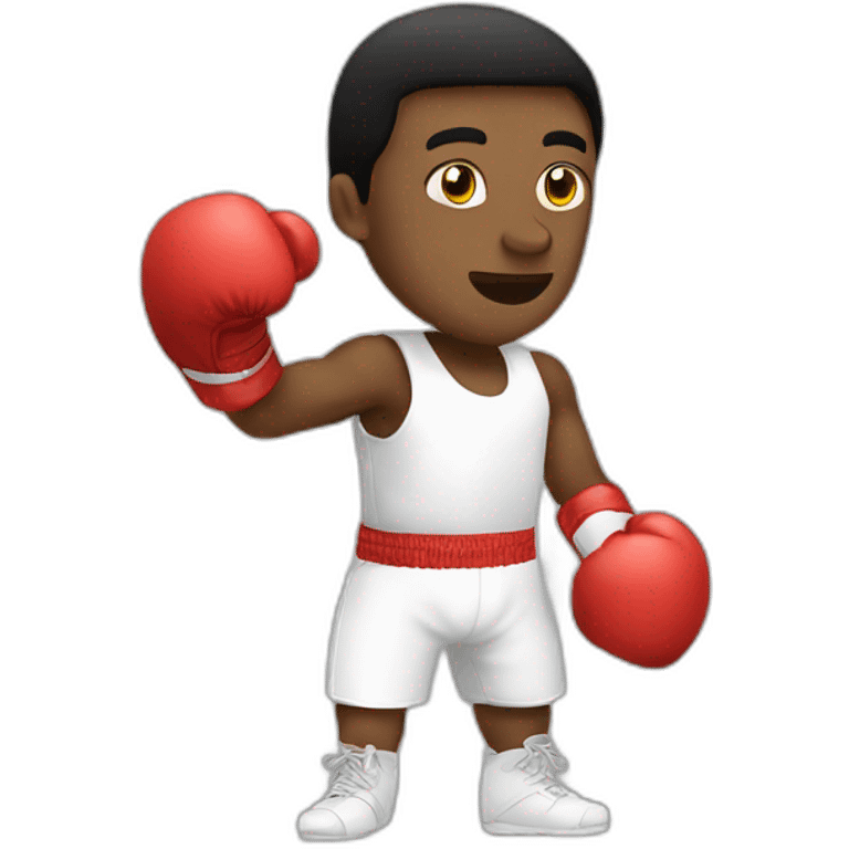 boxing white  emoji