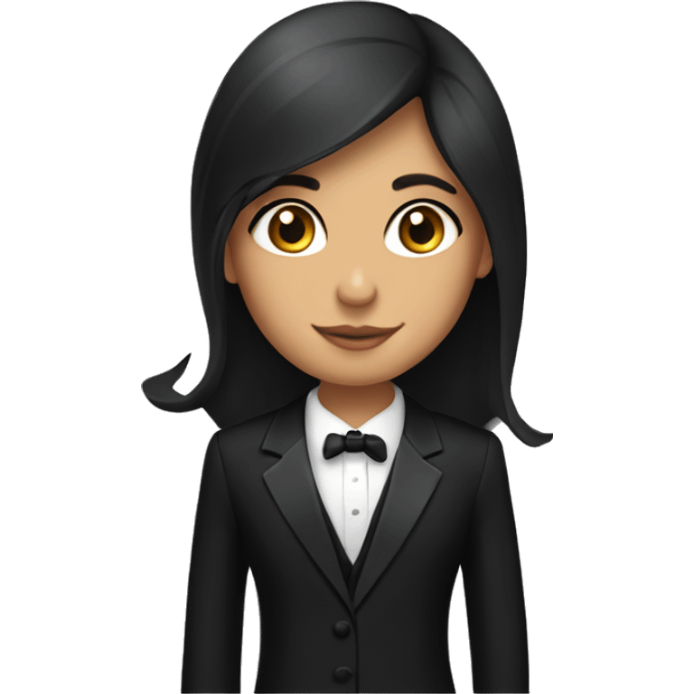 ARMENIAN GIRL WITH A TUXEDO SUIT emoji