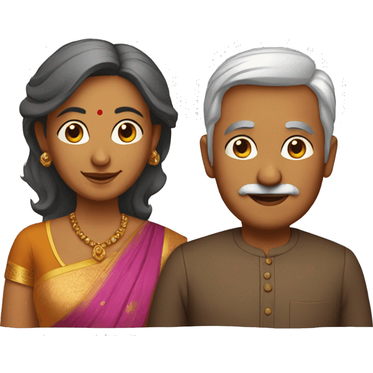 Indian couple aged 50 emoji