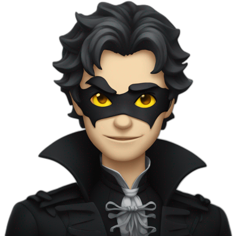 Chat noir vampire emoji