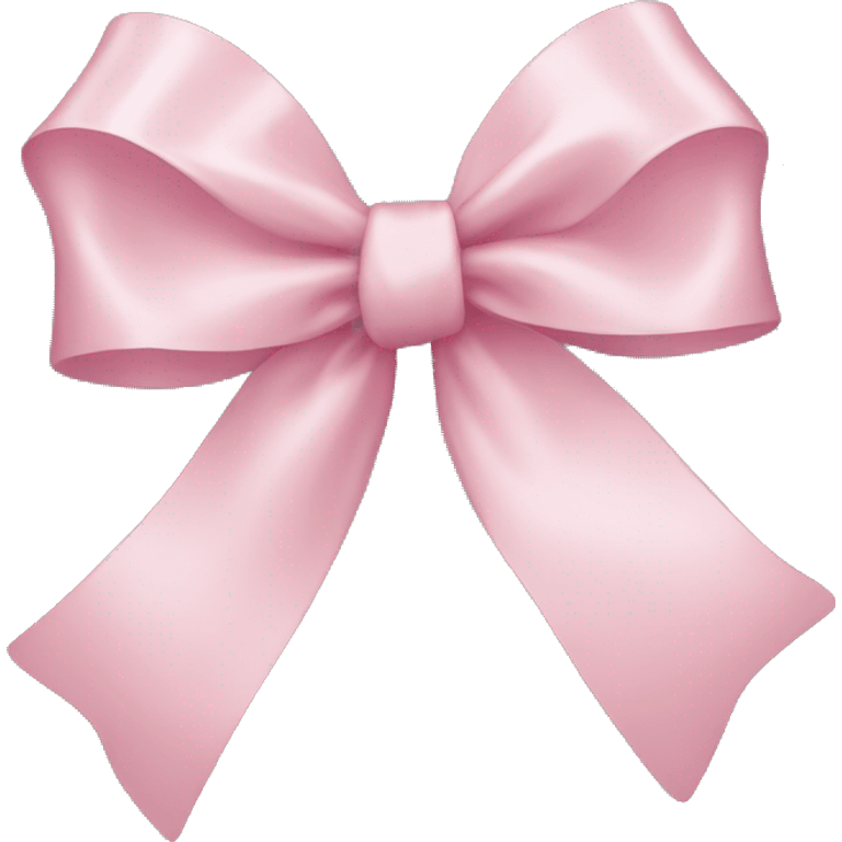 light pink ribbon bow emoji