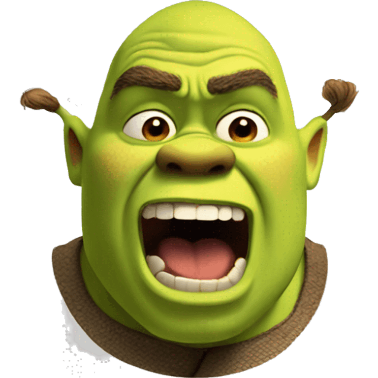  shrek yelling  emoji