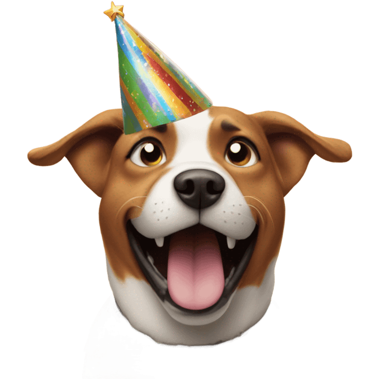 Dog singing happy birthday  emoji