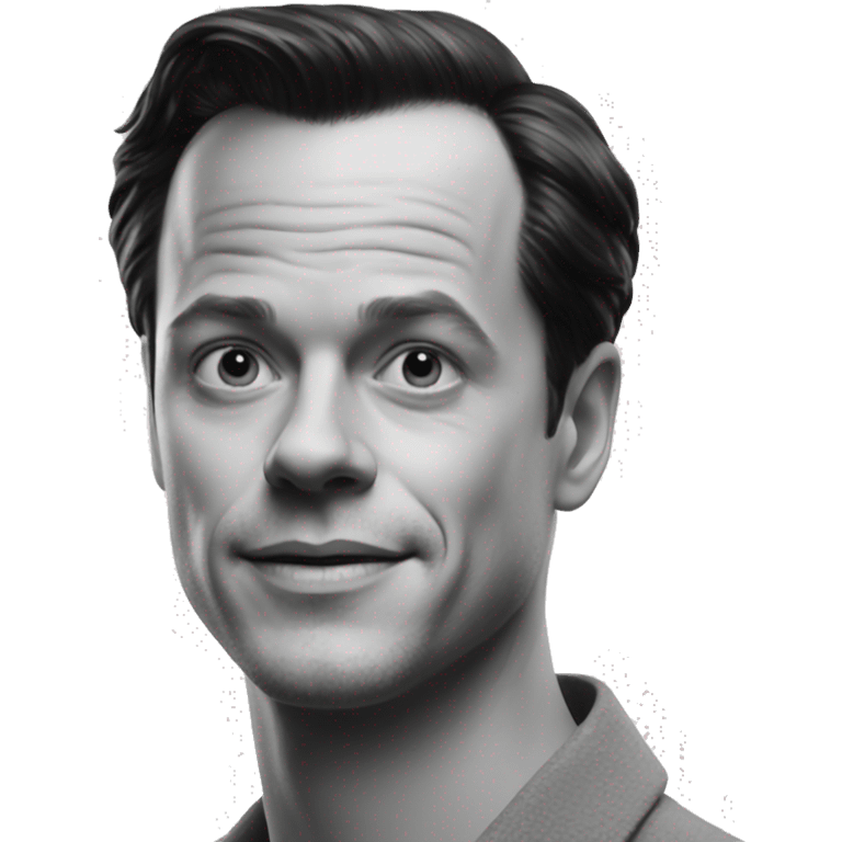 Andrew Scott as Tom Ripley black and white emoji