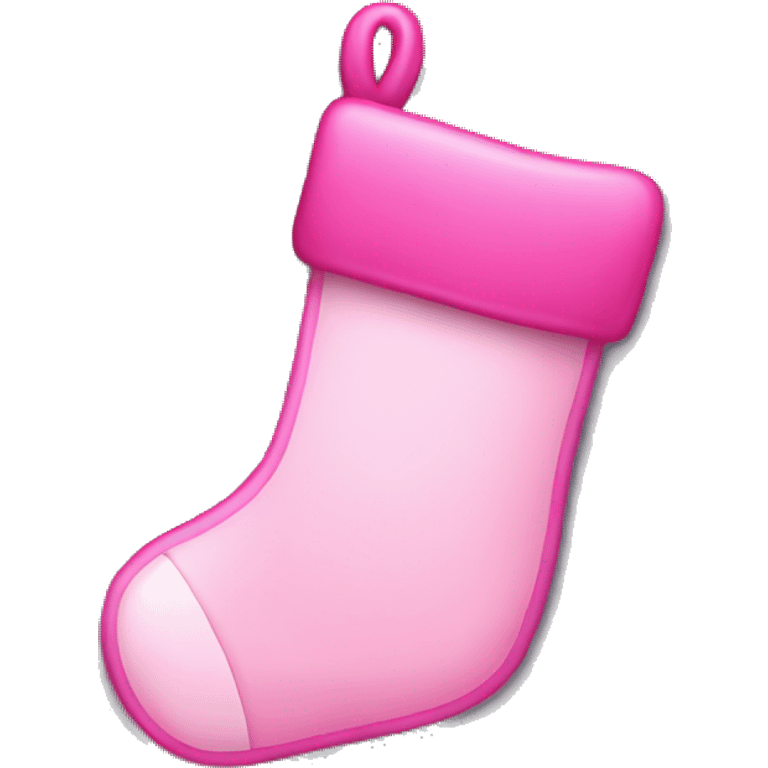 pink christmas stocking emoji