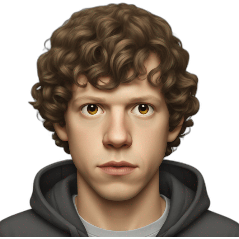 Jesse Eisenberg serious emoji