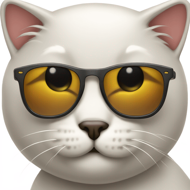 Cat with sunglasses emoji