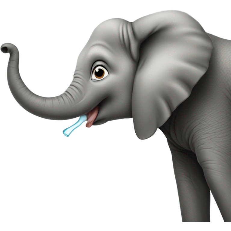 elephant slurping emoji