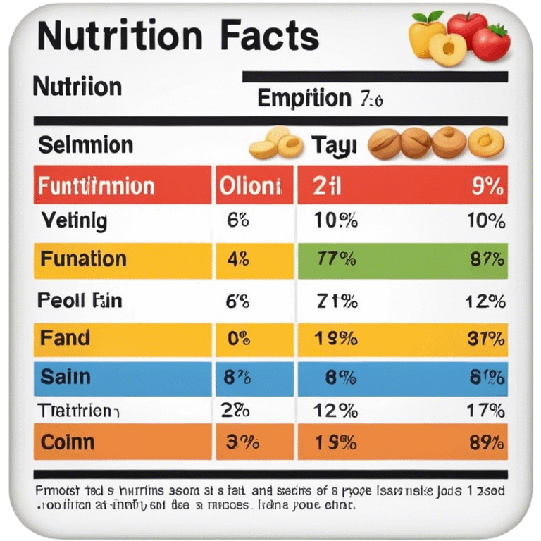 nutrition facts emoji