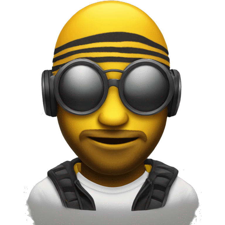 DJ bee emoji